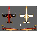 L-39 ARF+  Black/ Red / Orange