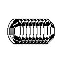M4x6mm Metric Socket Set Screws...12 pcs.