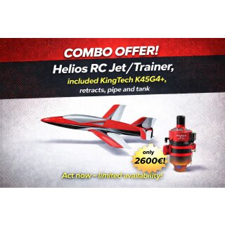 Helios ARF 45 Sport/Trainer Jet combo with K45G4+