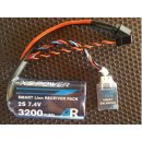 AR POWER 3200 mAh (2x1 cell) pack with optional self...