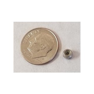 Miniature stainless nylon insert nuts 12 pcs